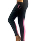 7302 - Pink Ribbon Victory Legging/ Black- FINAL SALE