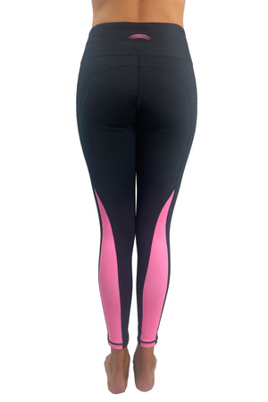 7302 - Pink Ribbon Victory Legging/ Black- FINAL SALE