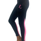 7302 - Pink Ribbon Victory Legging/ Black- FINAL SALE