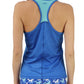 7005 - RunTheBluegrass Meshback Racer Tank - Sky Blue/Teal