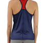 3217- RunTheBluegrass Meshback Racer Tank - Navy