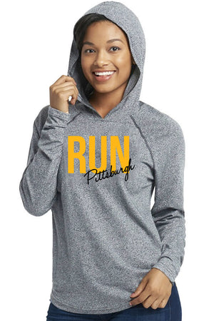 7104 - Pittsburgh Run Unisex Hoodie/Heather Grey