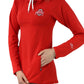 2308 - Ohio State University Womens Athletic O Funnel Neck Hoodie/Red