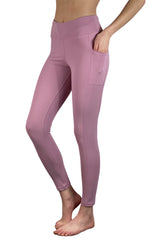 4202/HC - "On Cloud 9"  Cell Phone Pocket Legging/ Rose - FINAL SALE