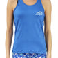 7005 - RunTheBluegrass Meshback Racer Tank - Sky Blue/Teal