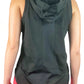 2403 -Ohio State "Buckeye Leaves" Lightweight Sleeveless Hoodie/Black - FINAL SALE