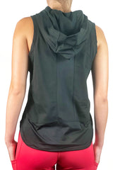 2403 -Ohio State "Buckeye Leaves" Lightweight Sleeveless Hoodie/Black
