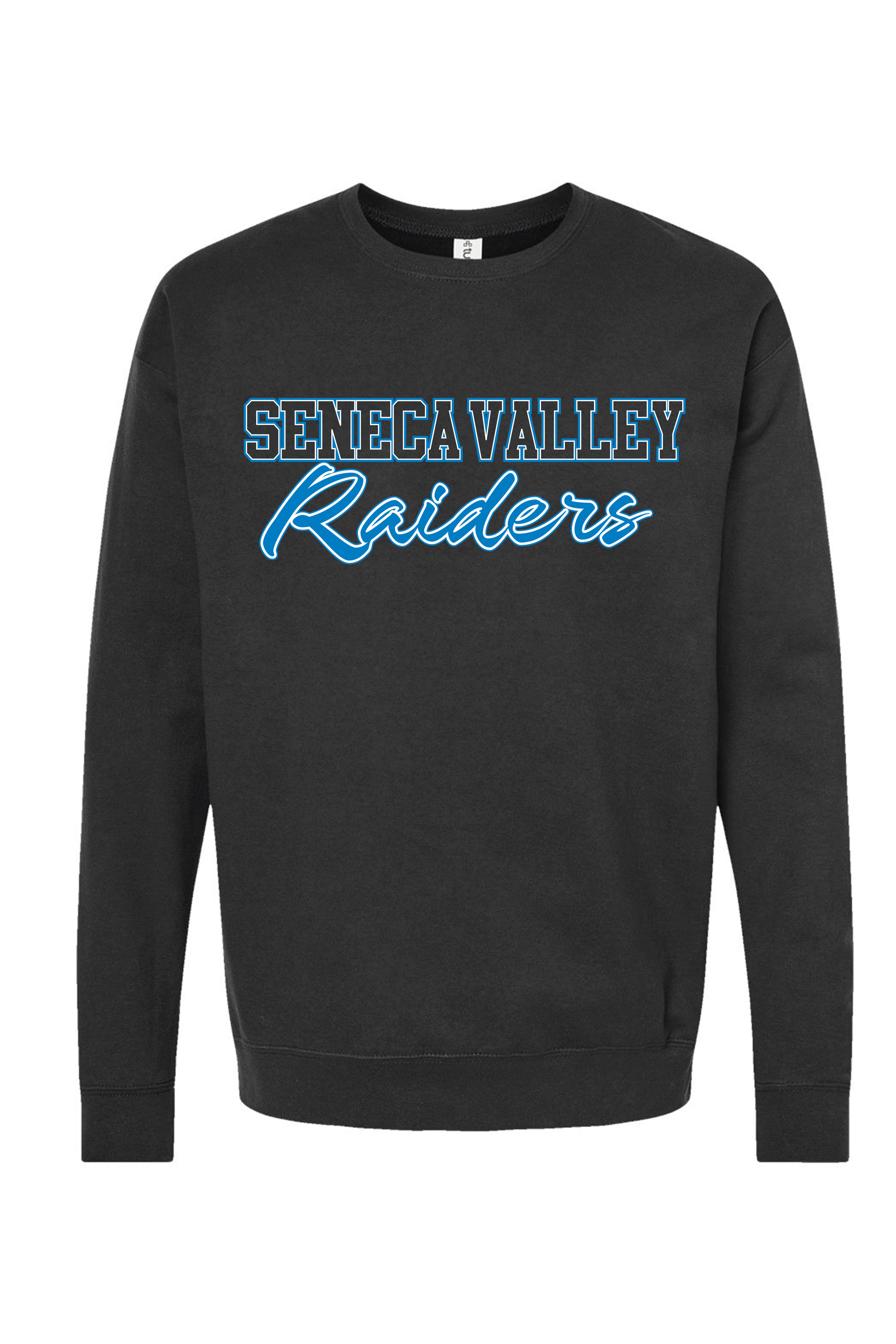 5218 -Unisex "Seneca Valley Raiders "  Crewneck Sweatshirt / Black