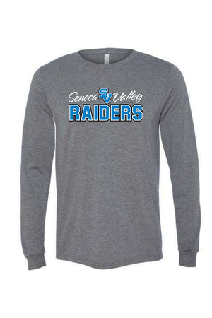 5216 -"SV Raiders " Stacked Logo  Long Sleeve T-Shirt / Charcoal