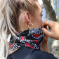1210 - Ohio State Block O Neck Gaiter (KIDS SIZES AVAILABLE) - FINAL SALE