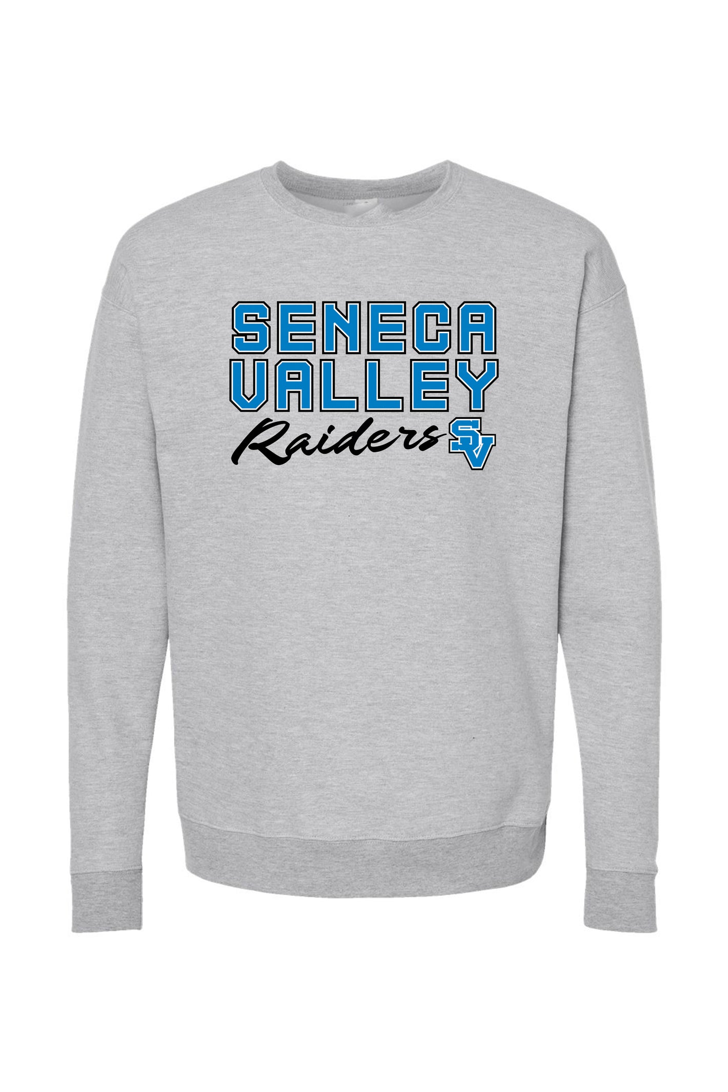 5213 - Unisex "Seneca Valley Alt Logo" Crew Neck Sweatshirt / Heather Grey