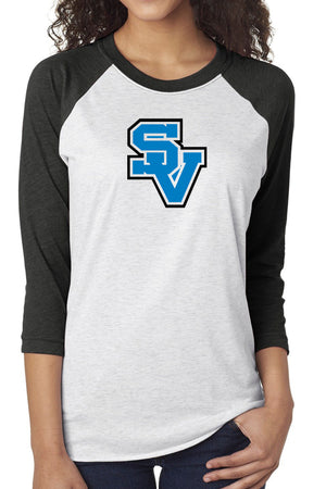 5209 - Seneca Valley Unisex "SV Lockup Logo"  Baseball Tee