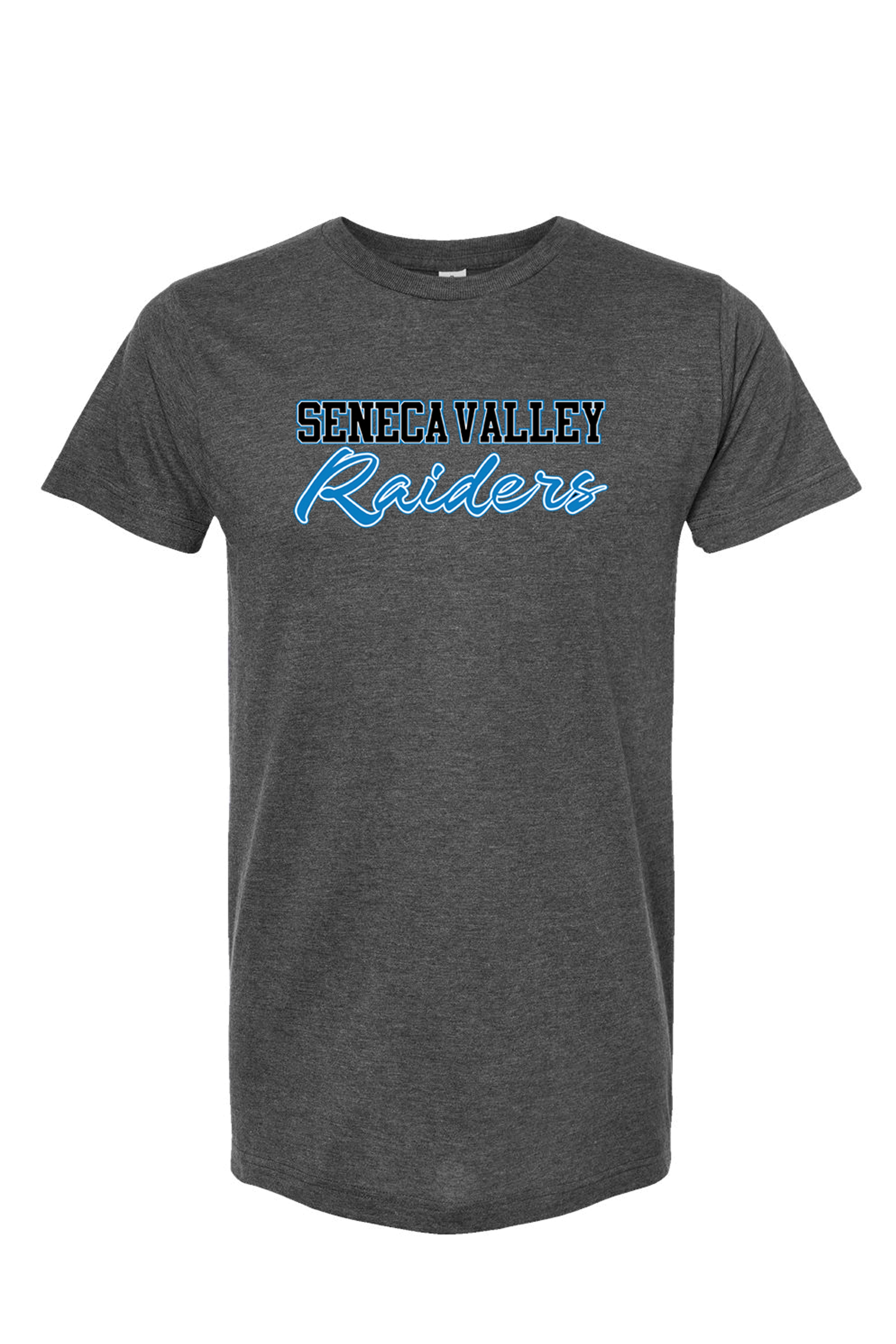 5214 - "SV Raiders " Stacked Logo  Short Sleeve T-Shirt/ Charcoal