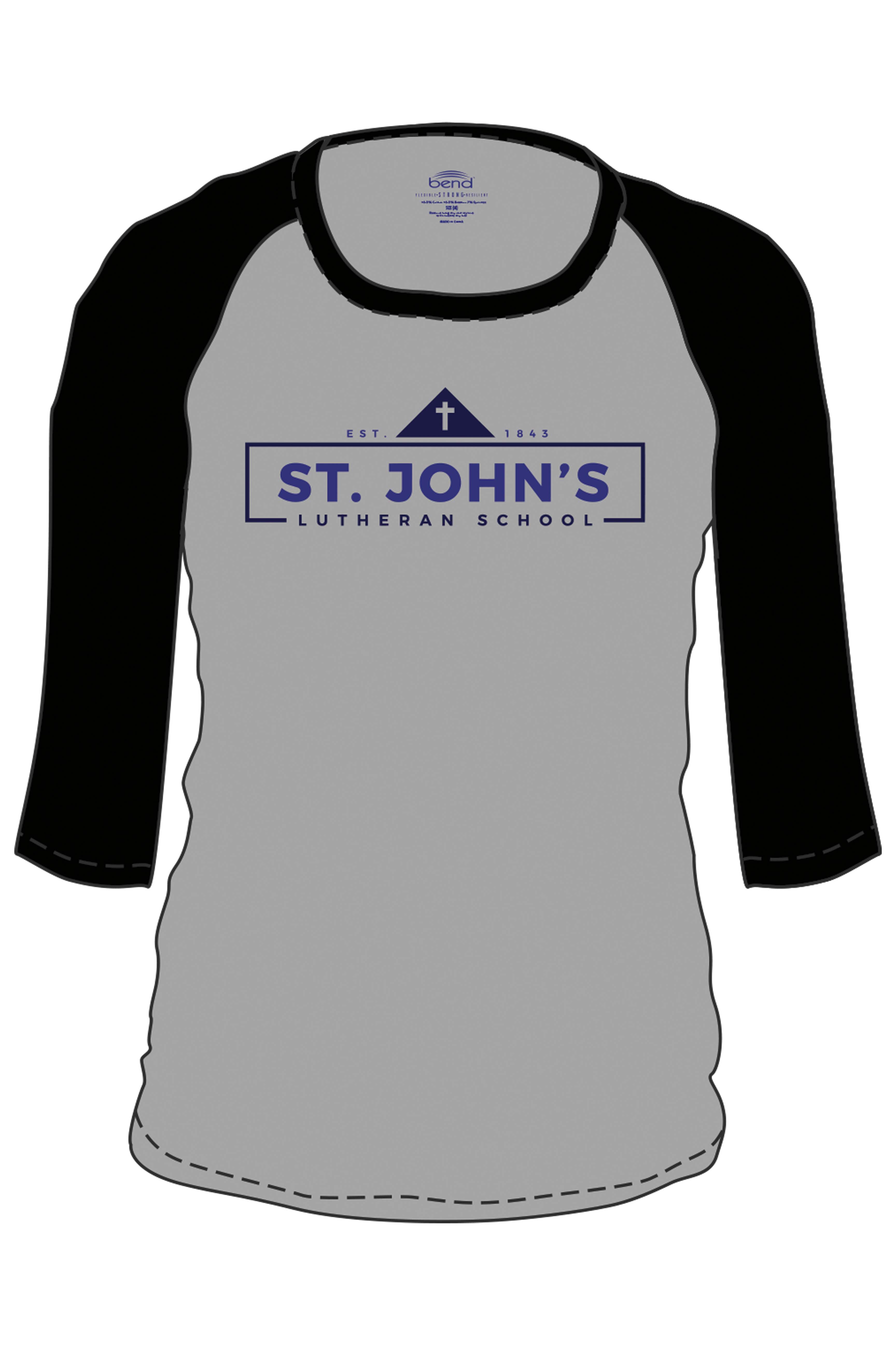 5114 - St Johns  Baseball Tee