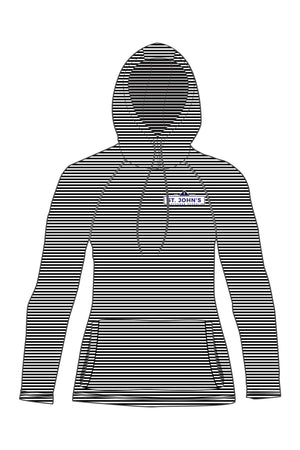 5120 - St John's Lutheran School Ladies Striped Lightweight Hoodie