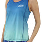 7004- RunTheBluegrass Open Back Tank - Sky Blue/Teal