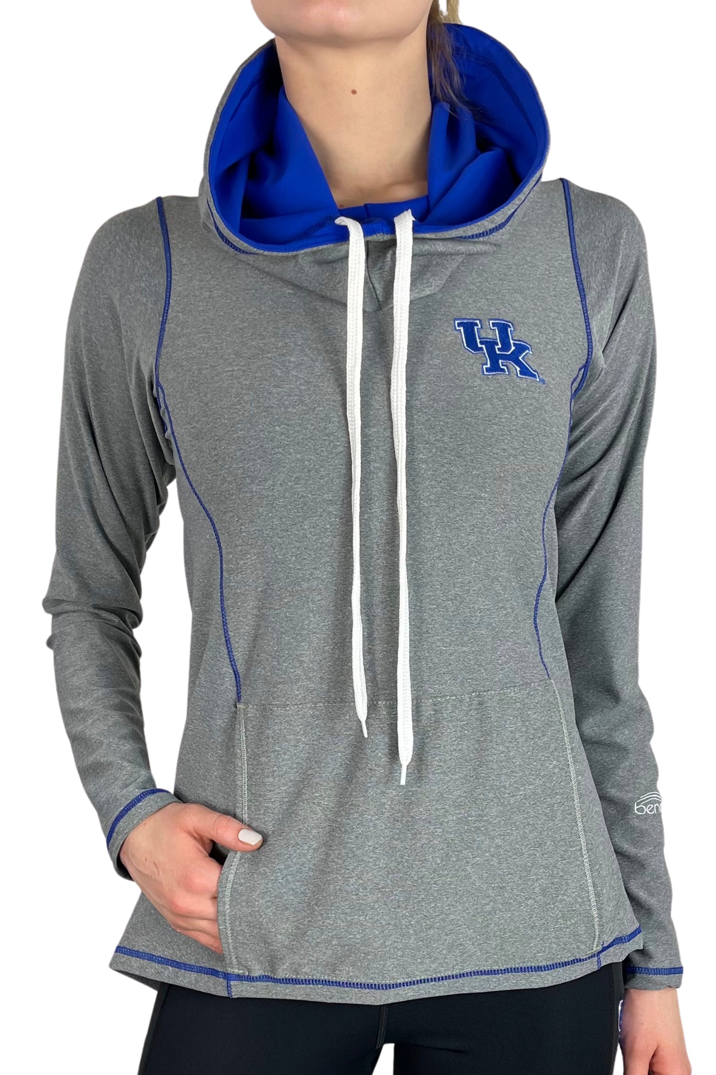 902 - University of Kentucky Funnel Neck Long Sleeve/Grey