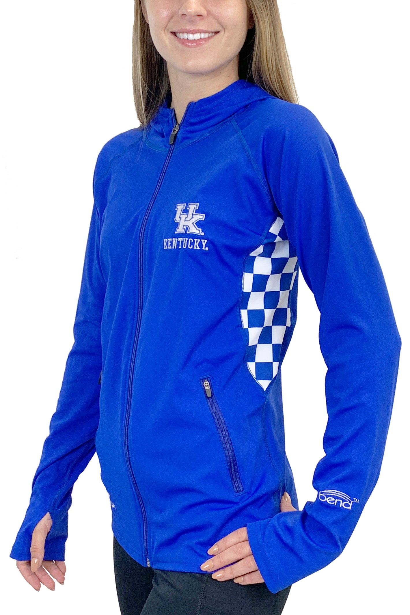 900- University of Kentucky Pony Tail Performance Hoodie/Blue