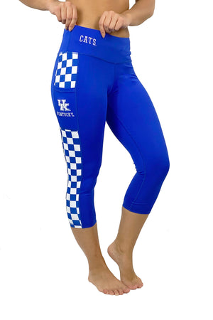 903- University of Kentucky "Victory" Cell Phone Pocket Capri / Blue