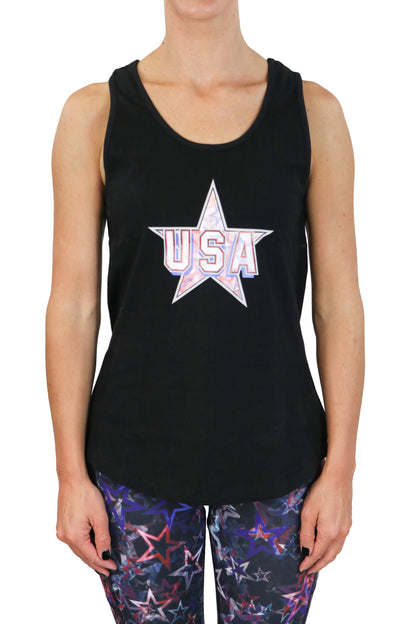 HC -USA Womens Tank/ Black - FINAL SALE