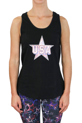 HC -USA Womens Tank/ Black - FINAL SALE