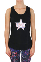 HC -USA Womens Tank/ Black - FINAL SALE