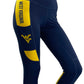 915 -West Virginia University 'Let's Go' Cell Phone Pocket Legging/Navy