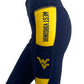 915 -West Virginia University 'Let's Go' Cell Phone Pocket Legging/Navy