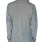 920 - West Virginia University LS Tee Heather Grey w/ Yellow Stitch