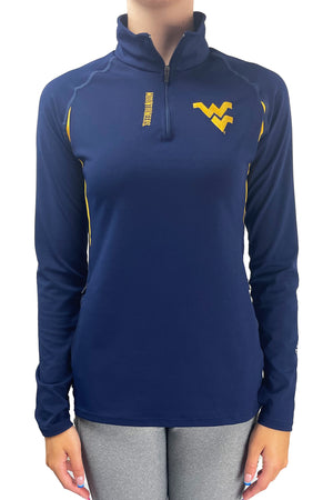 924 - West Virginia University Mountaineers 1/4 Zip Pullover/Navy