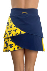 923 - West Virginia University Flying WV Performance Skort/Navy