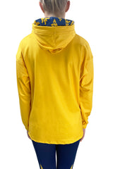 930 - West Virginia University Flying WV Snorkel Neck Hoodie/ Gold