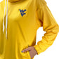 930 - West Virginia University Flying WV Snorkel Neck Hoodie/ Gold
