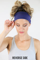 5102 - REVERSIBLE USA Stars Headband/ White - FINAL SALE