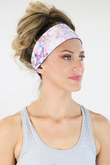 5102 - REVERSIBLE USA Stars Headband/ White - FINAL SALE