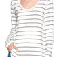 HC - Striped Scoop Neck Longsleeve Tunic (2 colors available) - FINAL SALE