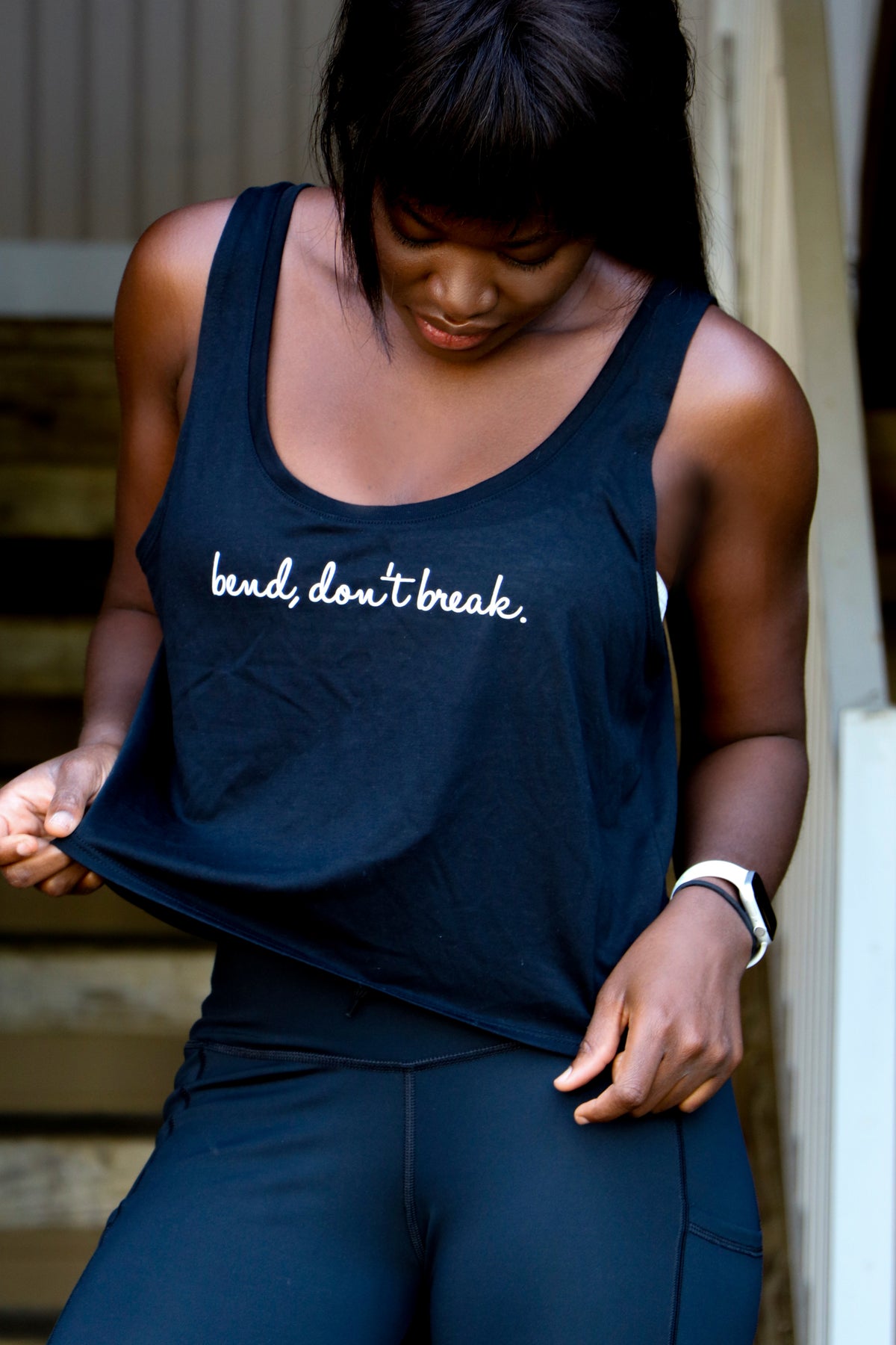 5201/HC - "bend don't break" Flowy Crop Tank (Various Colors) - FINAL SALE