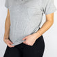 HC - Diva V Pocket Short Sleeve Tee/Grey- FINAL SALE
