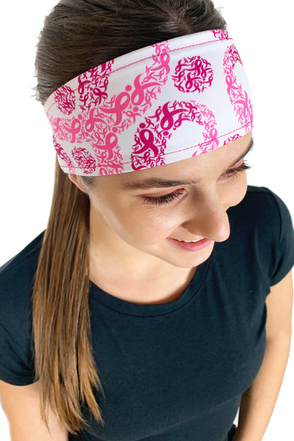 3223 - REVERSIBLE Komen "Hope OHIO" Headband