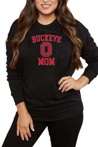 1405 - OHIO STATE MOM Crewneck Sweatshirt/Black
