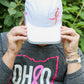 3008 - Komen Columbus Pink Ribbon Running Hat/White