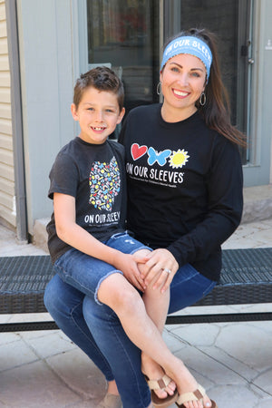 3306 - The "On Our Sleeves" Unisex Longsleeve/ Black - FINAL SALE