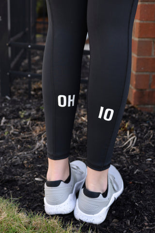 1102-The Ohio State University "Victory" Cell Phone Pocket Legging/Black