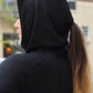 4401 - Performance Pony Tail Hoodie/Black
