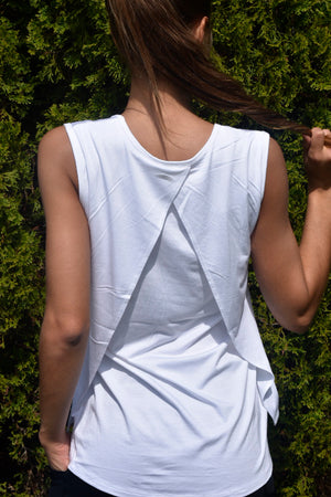 4000- Veronica Tank/White