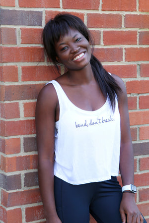 5201/HC - "bend don't break" Flowy Crop Tank (Various Colors)